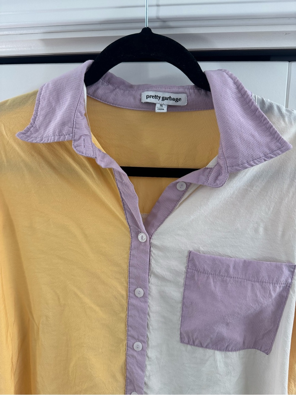 Colorblock Button-Down Shirt - Picture 4 of 4